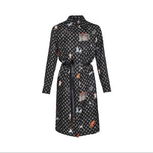 Louis Vuitton Rare Black Silk Catogram